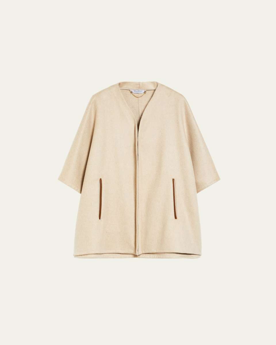 Aris Cashmere & Leather Cape